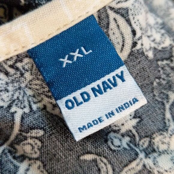 NWT Old Navy LS Mari Boho black tan floral print short dress pockets size XXL - Picture 4 of 11